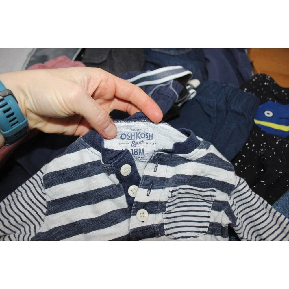 Huge Lot 18 Pieces Boys 18 Months Clothes Pants Shorts Carters Oshkosh Old Navy